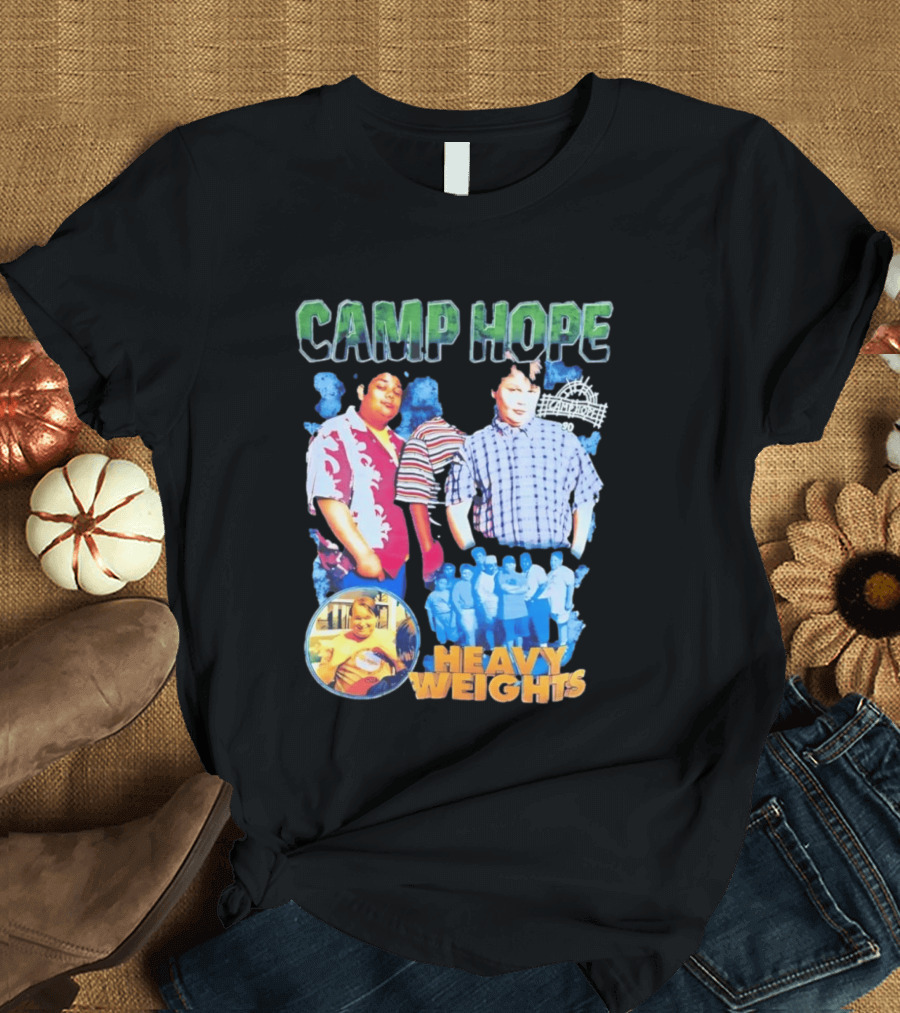 Camp Hope 90 Heavy Weights Featuring Characters From Cult T-Shirt