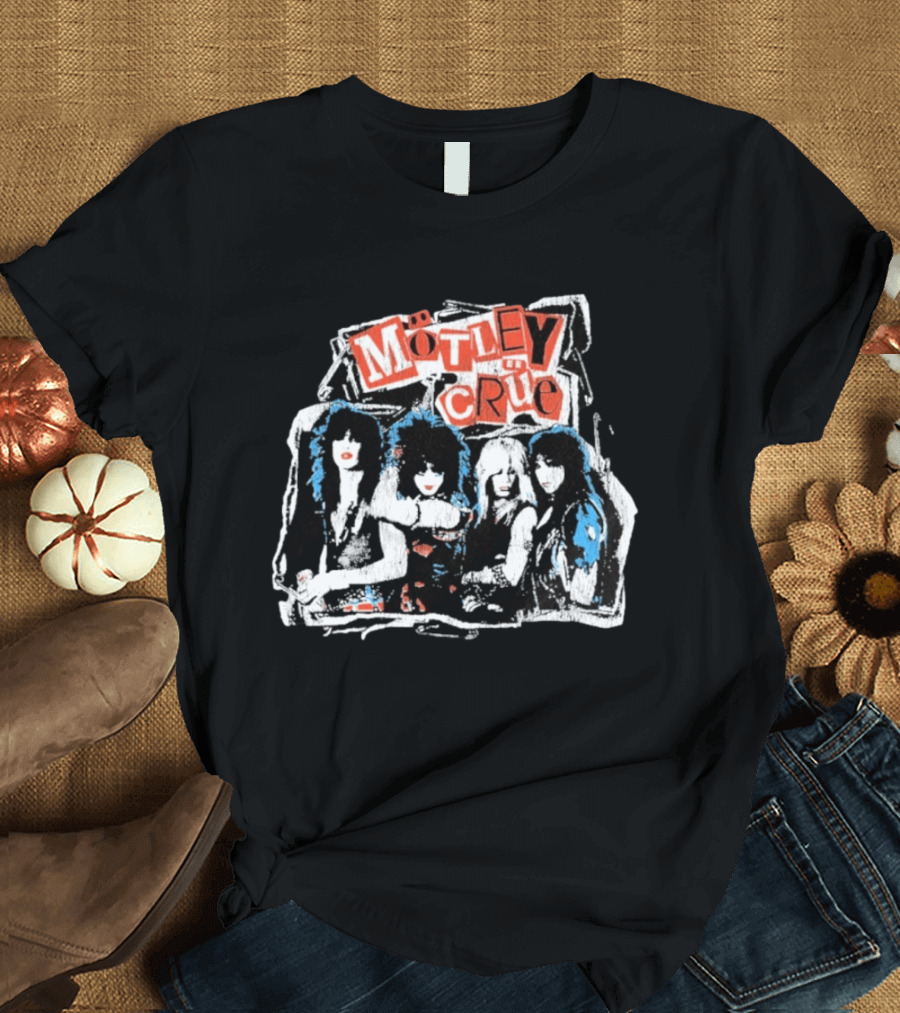 Motley Crue Collage The Return Of The Carnival Of Sins Tour 2026 T-Shirt