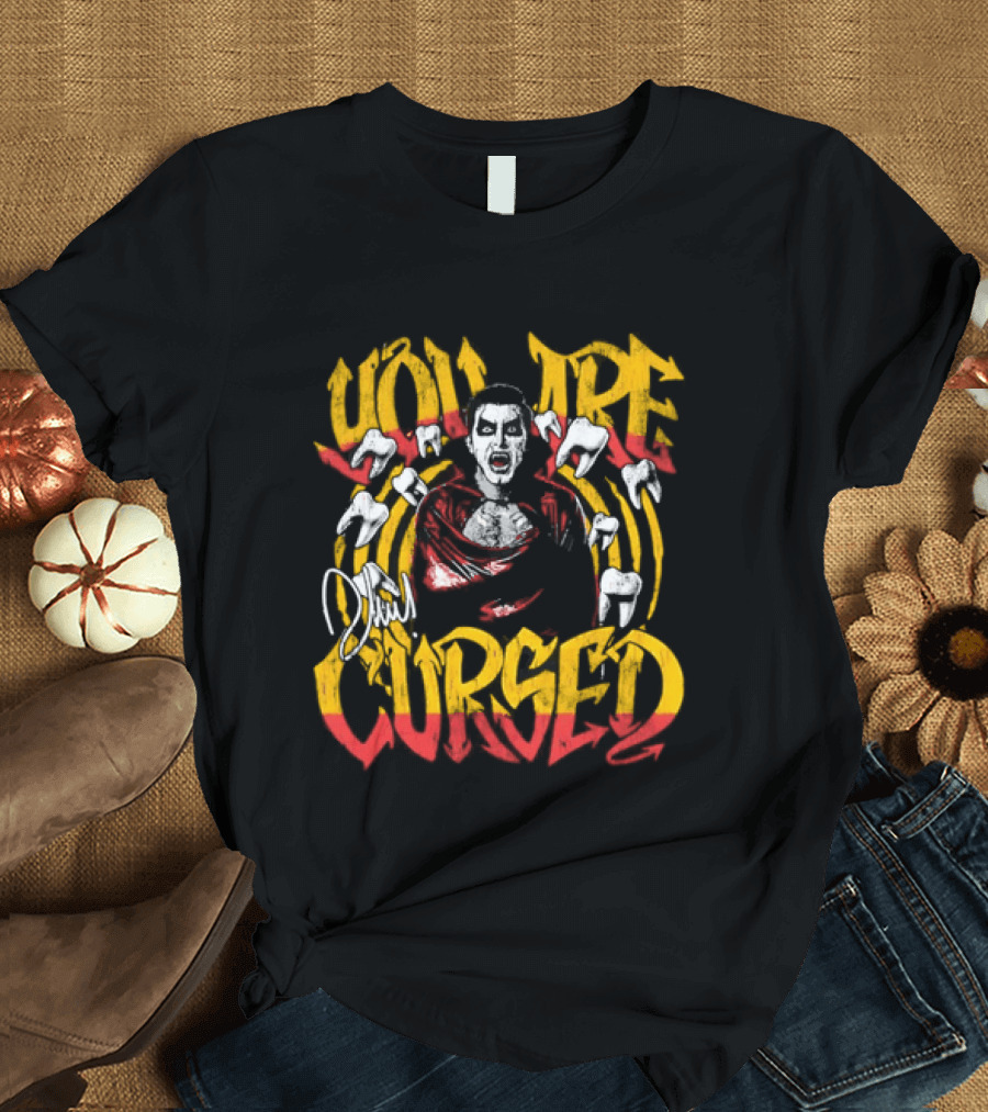 Danhausen You Are Cursed Vintage Graffiti Teeth T-Shirt