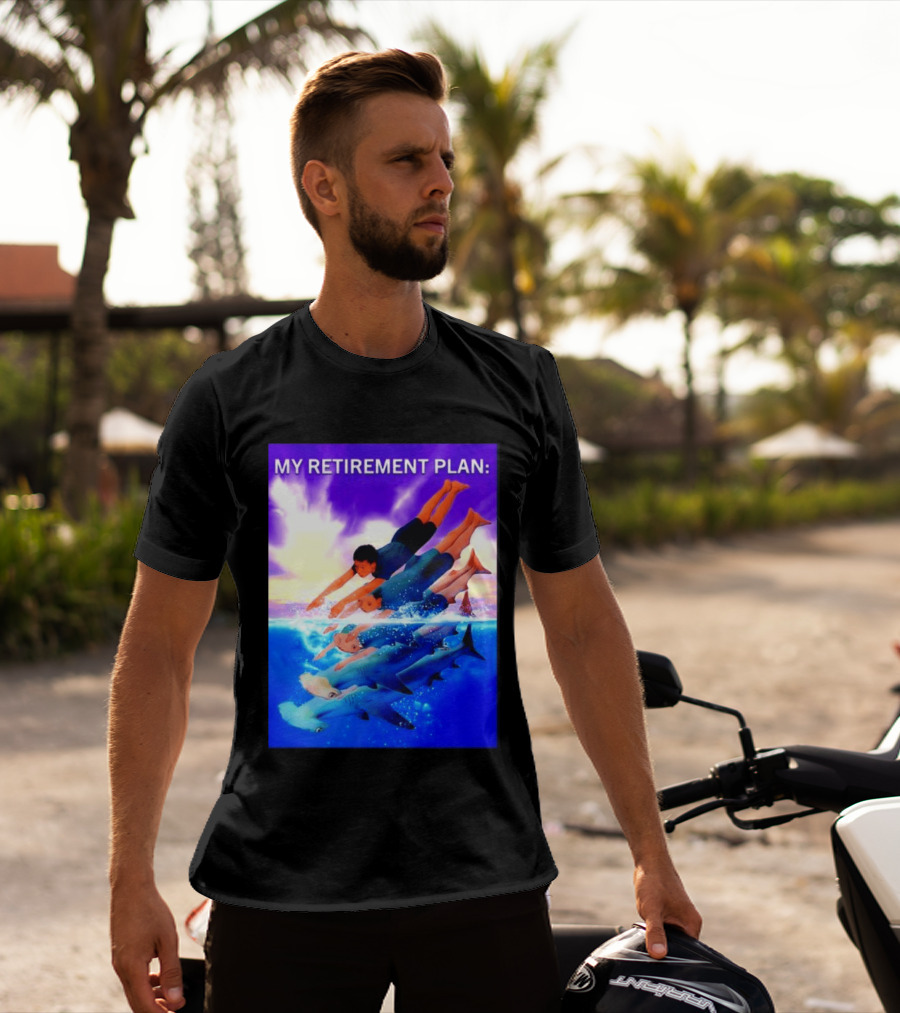 My Retirement Plan Hammerhead Shark Swimming Diving Adventure T-Shirt