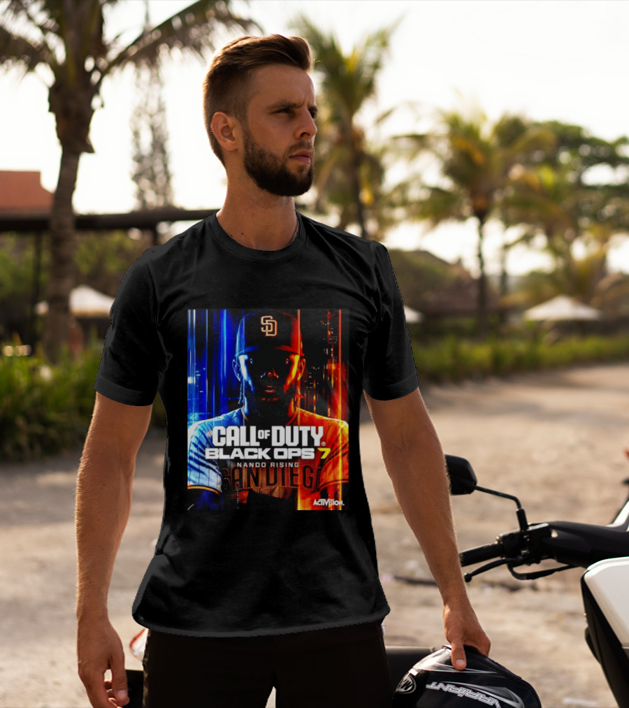 Call Of Duty Black Ops 7 Nando Rising San Diego SD Cap T-Shirt
