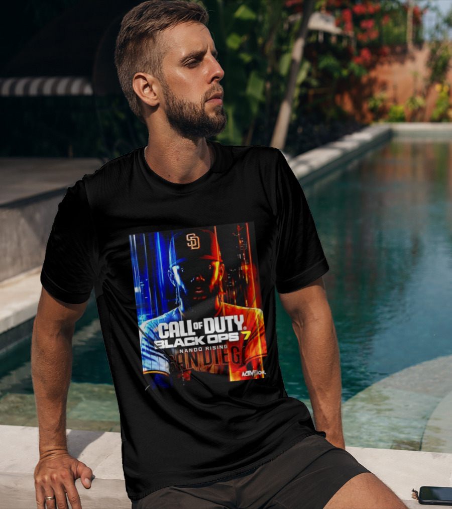 Call Of Duty Black Ops 7 Nando Rising San Diego SD Cap T-Shirt