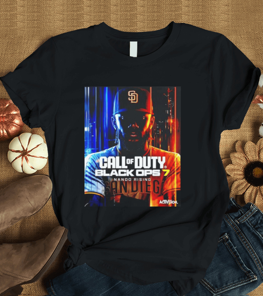 Call Of Duty Black Ops 7 Nando Rising San Diego SD Cap T-Shirt