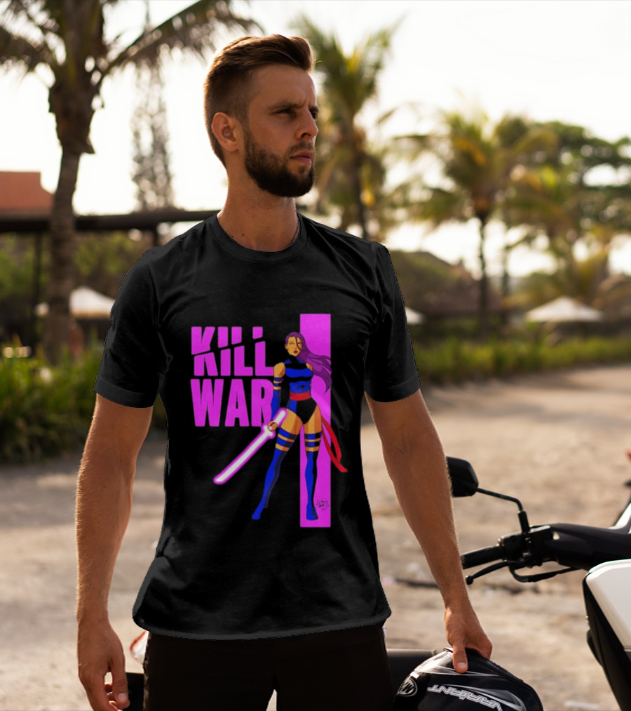 Psylocke Marvel Comics Kill War Pink T-Shirt