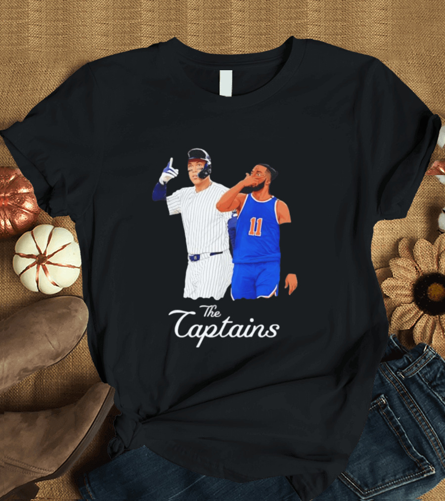Aaron Judge New York Yankees Jalen Brunson New York Knicks The Captains T-Shirt
