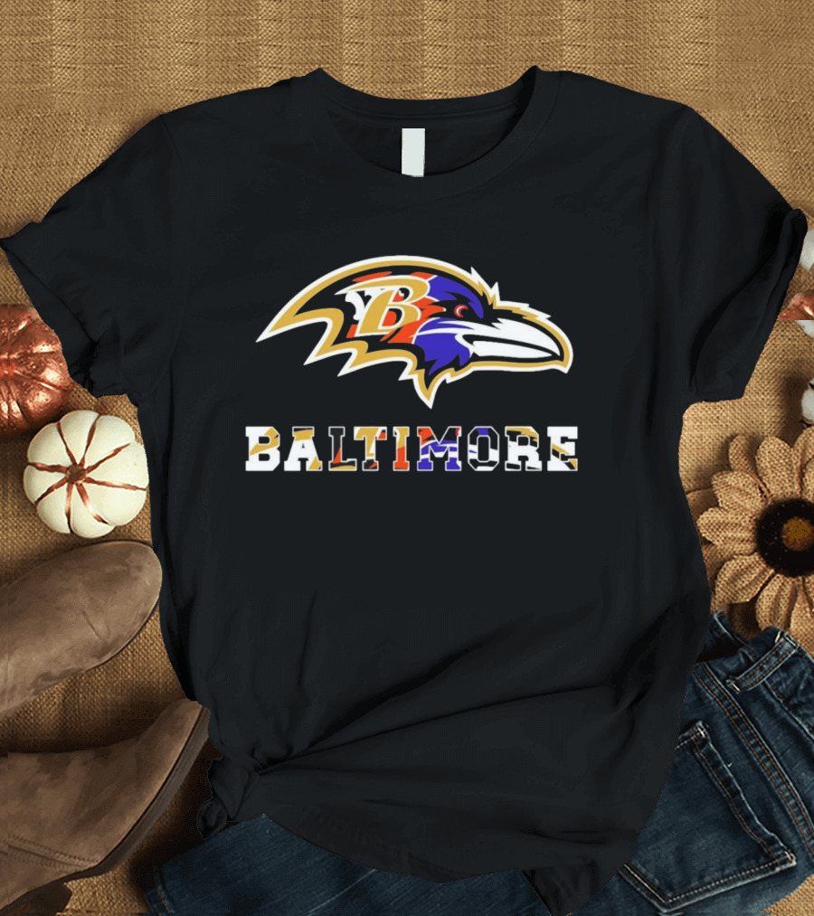 Baltimore Ravens Orioles Terrapins Sports Fusion T-Shirt