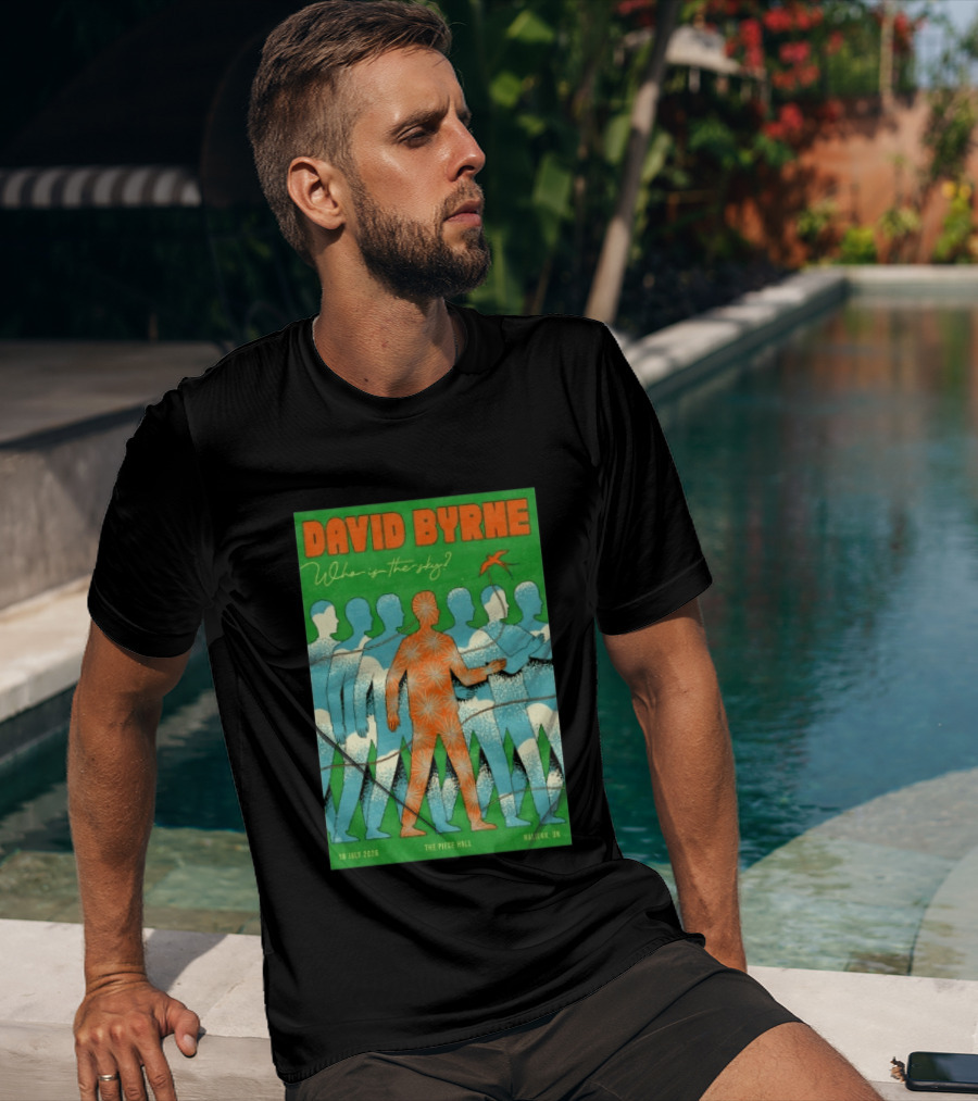David Byrne Who Is The Sky Tour The Piece Hall Halifax UK July 18 2026 T-Shirt