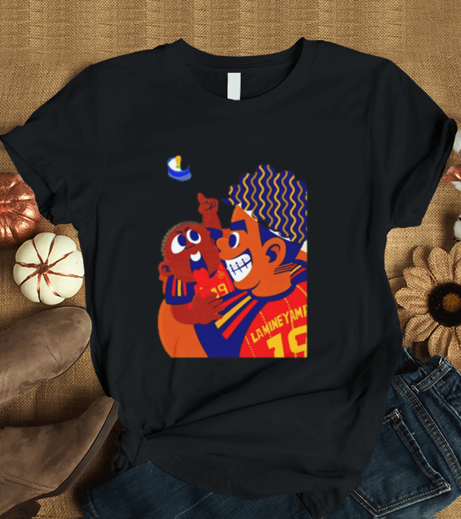 Lamine Yamal 19 With Little Brother Keyne Go For It Soccer Family Team Spirit T-Shirt