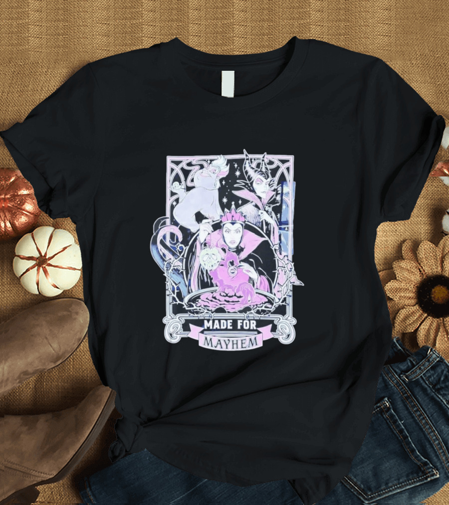 Disney Villains Made For Mayhem Ursula Maleficent Evil Queen T-Shirt