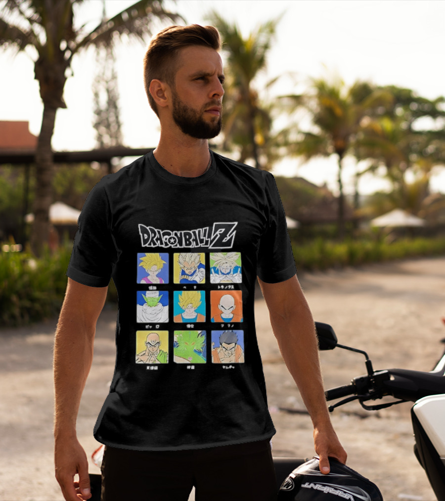 Dragon Ball Z Gohan Vegeta Trunks Piccolo Goku Krillin Tien Shenron Yamcha Anime Characters T-Shirt