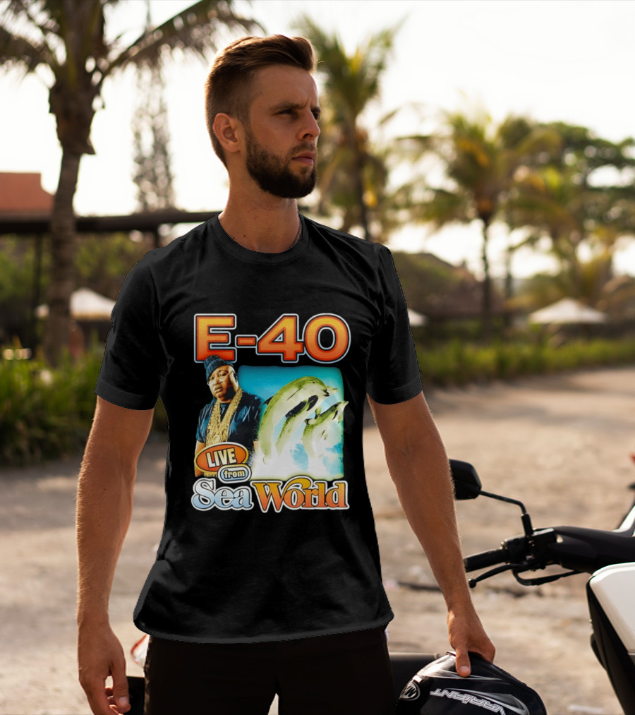 E 40 Live From Sea World With Dolphins T-Shirt