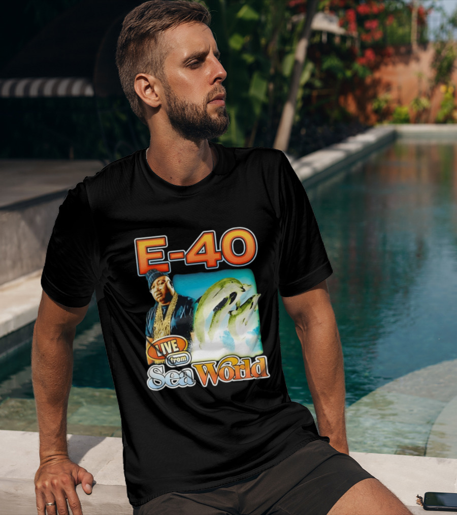 E 40 Live From Sea World With Dolphins T-Shirt