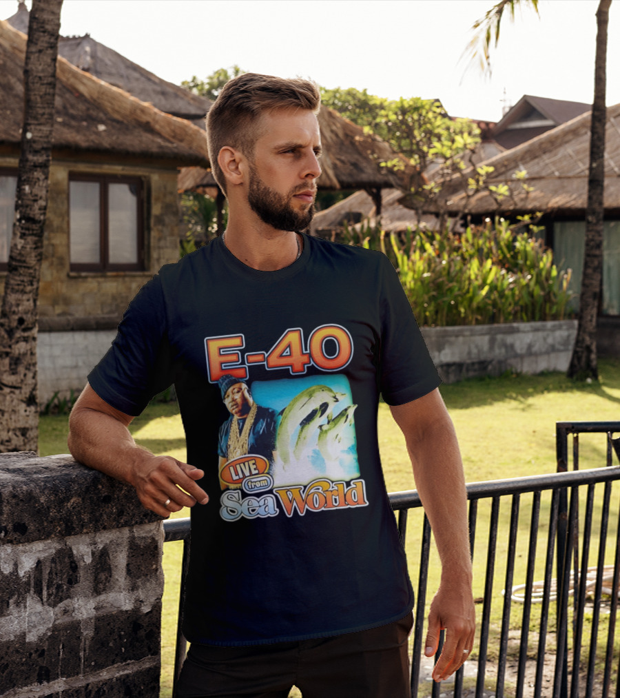 E 40 Live From Sea World With Dolphins T-Shirt