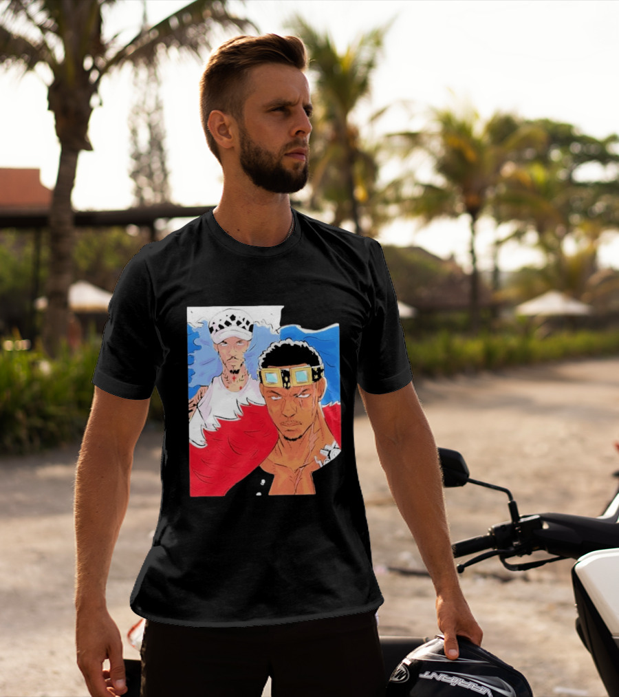Minnesota Timberwolves Anthony Edwards Lamelo Ball Anime Crossover One Piece Fusion T-Shirt