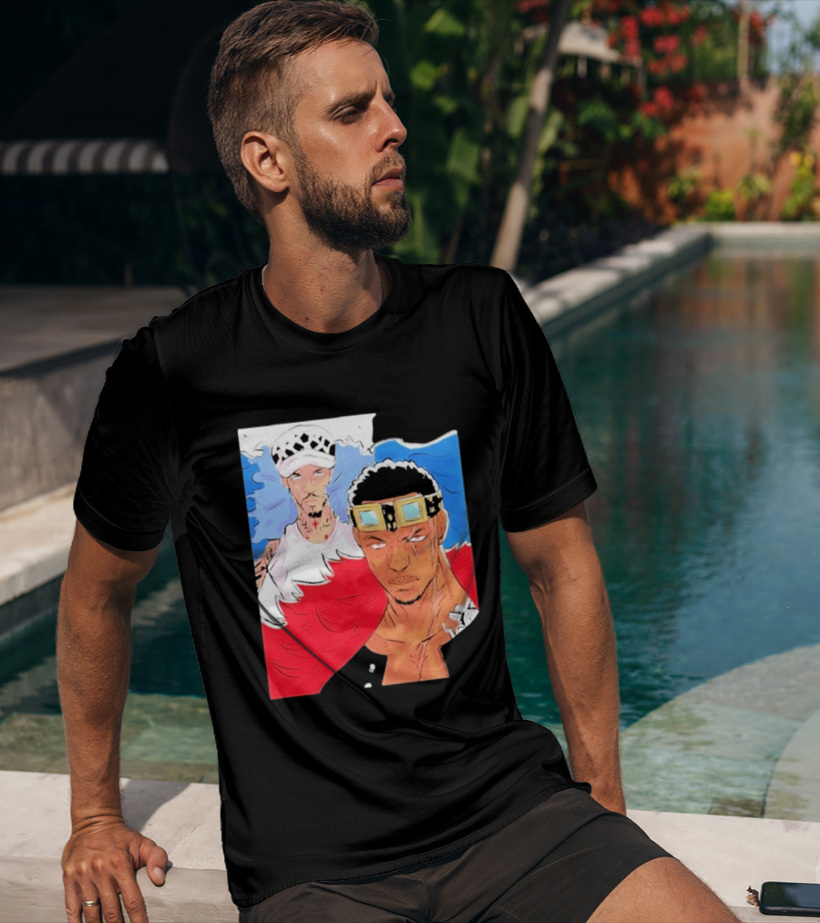 Minnesota Timberwolves Anthony Edwards Lamelo Ball Anime Crossover One Piece Fusion T-Shirt
