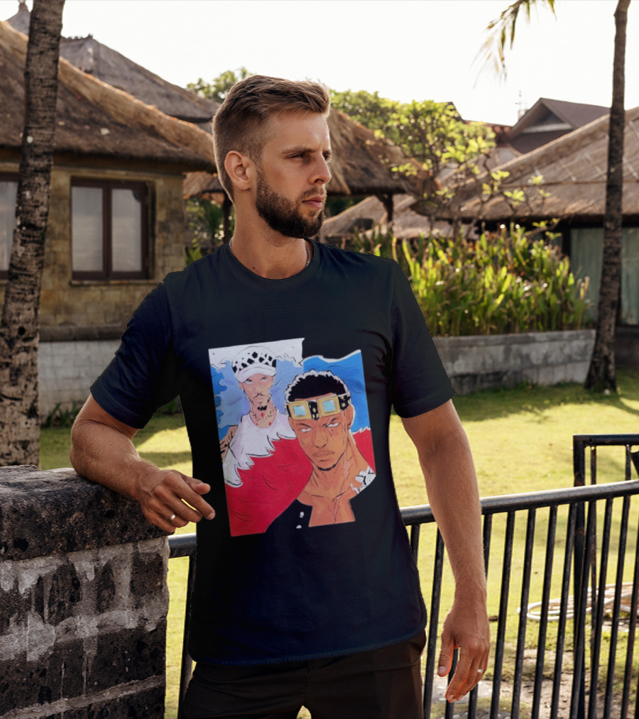 Minnesota Timberwolves Anthony Edwards Lamelo Ball Anime Crossover One Piece Fusion T-Shirt