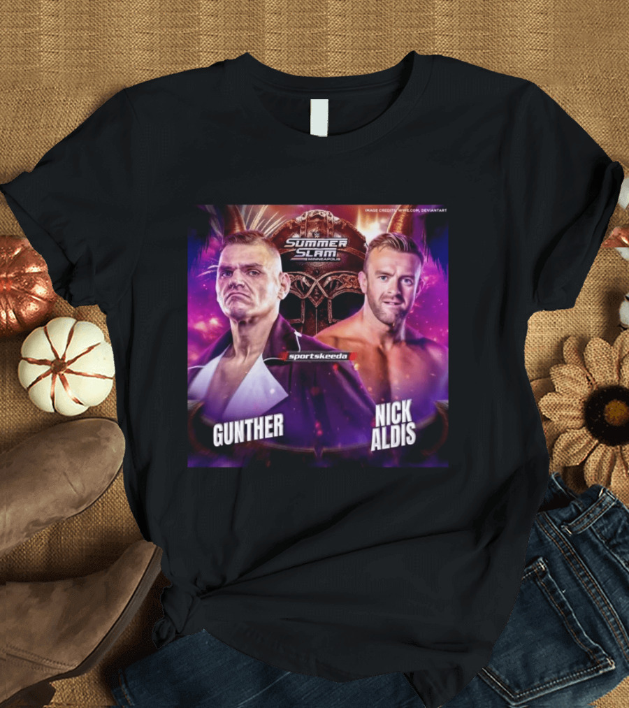 SummerSlam 2026 Gunther Vs Nick Aldis WWE Minneapolis Showdown T-Shirt