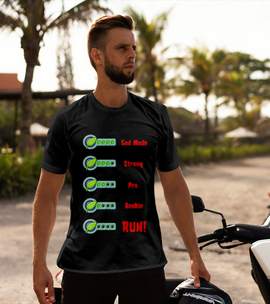 Plant Food Power Levels God Mode Strong Pro Rookie Run T-Shirt