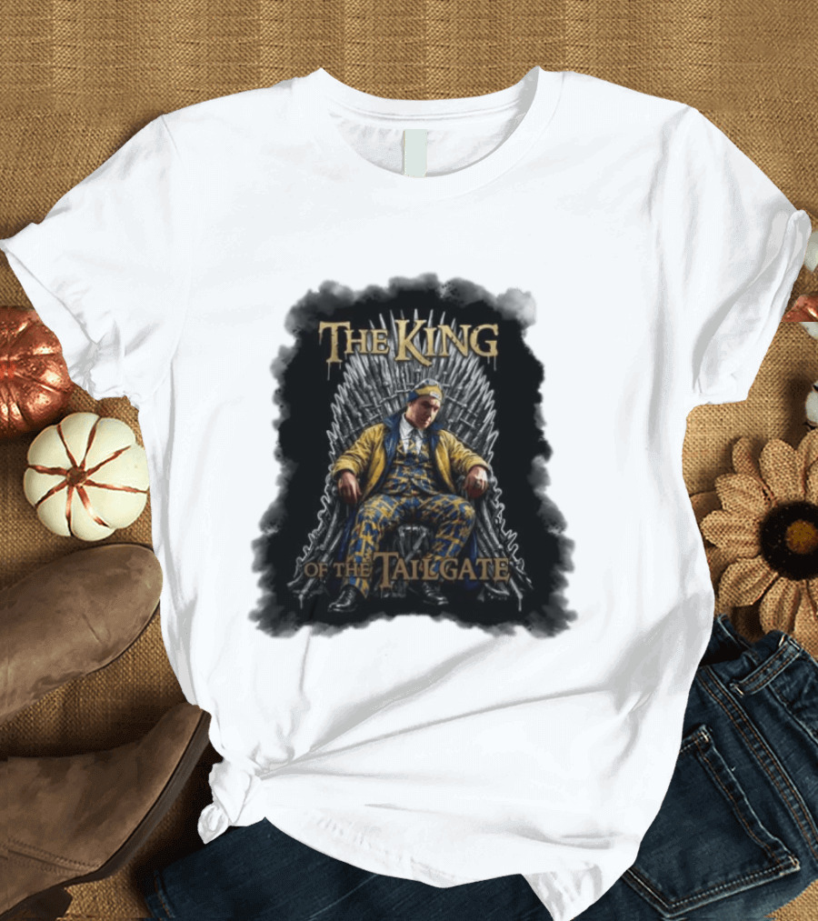 The King Of The Tailgate Chicago Bears Bill Murray Thrones Chair T-Shirt
