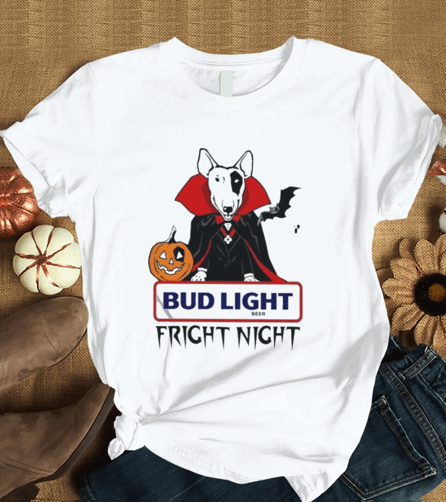 Bud Light Spuds MacKenzie Fright Night 80s Halloween T-Shirt