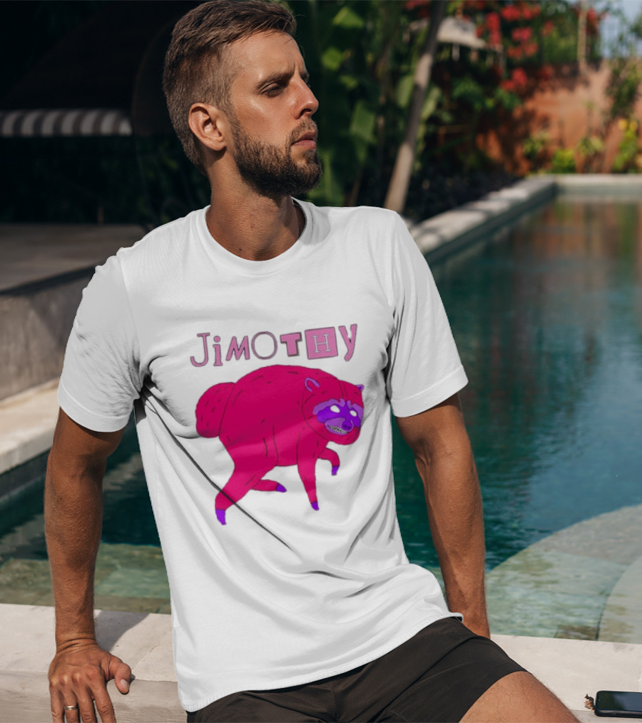 Jimothy Pink Raccoon T-Shirt
