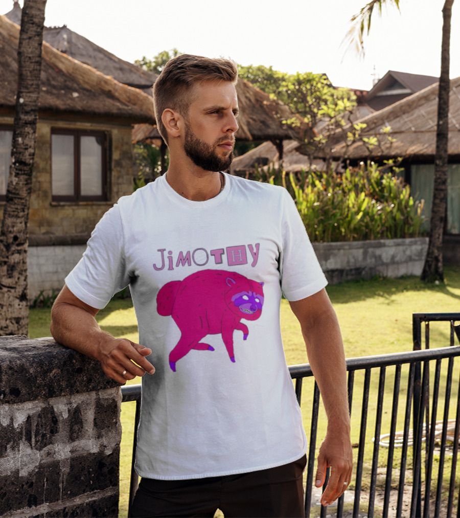 Jimothy Pink Raccoon T-Shirt