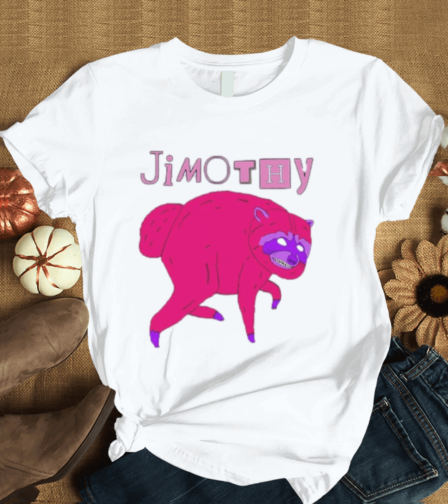 Jimothy Pink Raccoon T-Shirt