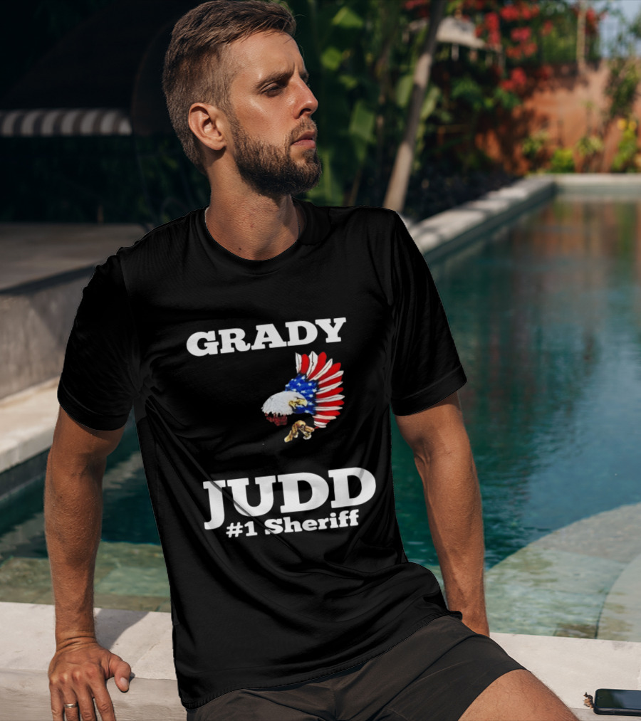 Grady Judd #1 Sheriff Patriotic Eagle T-Shirt