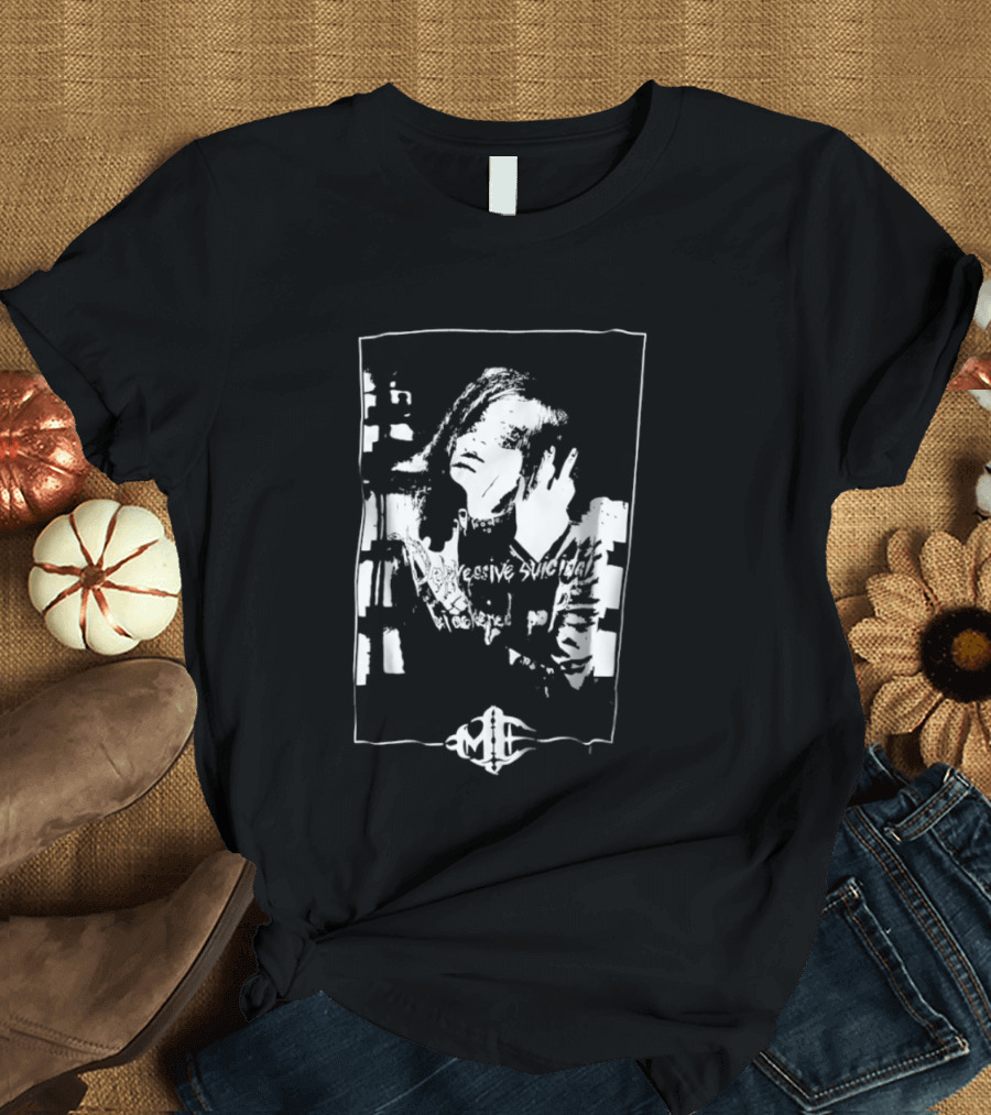 Depressive Suicidal Blackened Pop ME Hand Silhouette Music Vibe T-Shirt