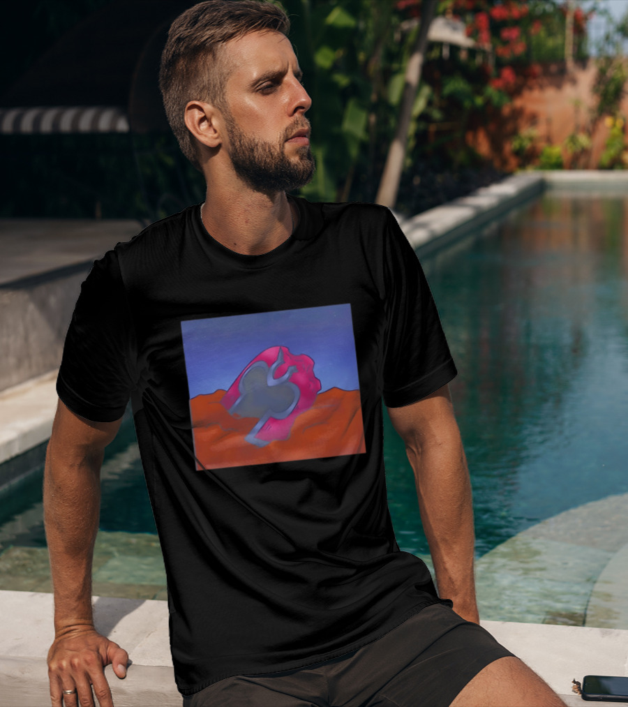 Devil Card Sinners To The Saint With Red Heart Symbol In Sand T-Shirt