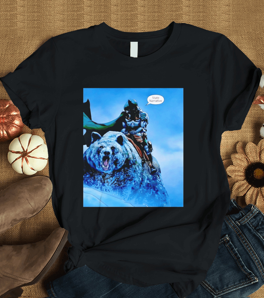 Doctor Doom State Narrative Riding Bear T-Shirt