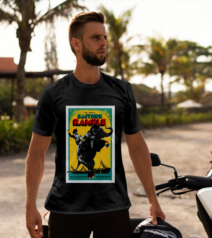 Will Hoge Eastside Ramble Nashville TN July 24 25 2026 Elephant Circus Eastside Bowl T-Shirt