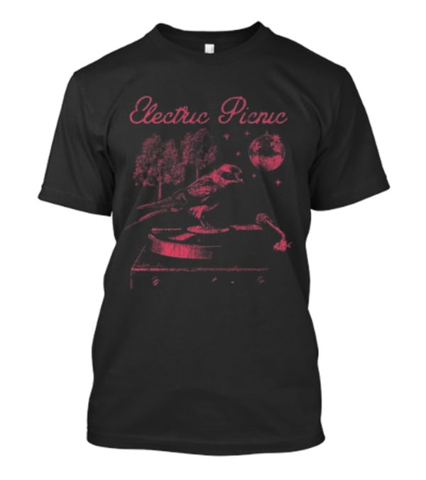 Electric Picnic Store Record Player 2025 Lineup Picnic Nature Scene T-Shirt