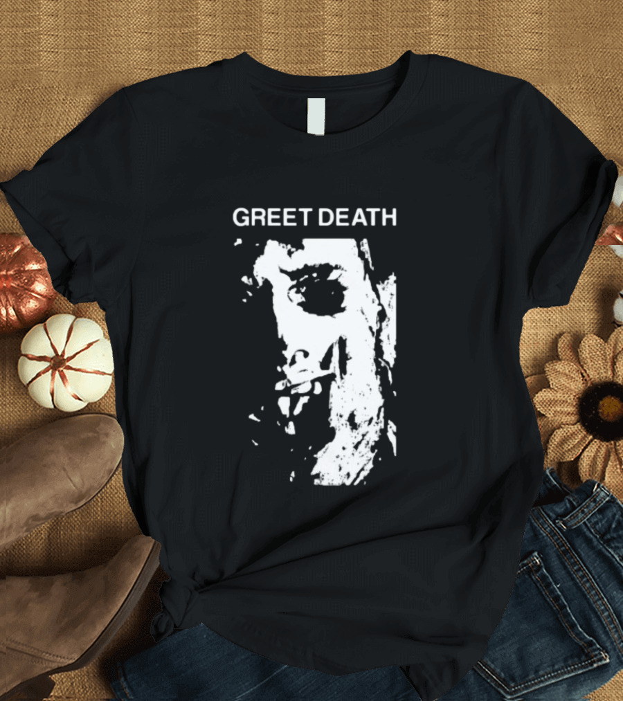 Evil Greed Store Greet Death Leatherface Horror T-Shirt
