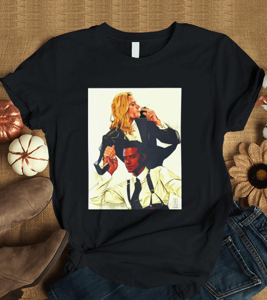 JMH Interview With The Vampire Lestat And Louis Smoking Portraits T-Shirt