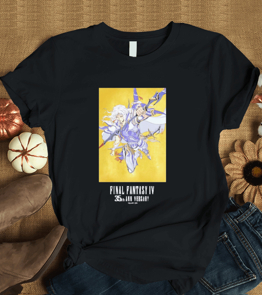 Final Fantasy IV 35th Anniversary Knight Leaping Heroic T-Shirt