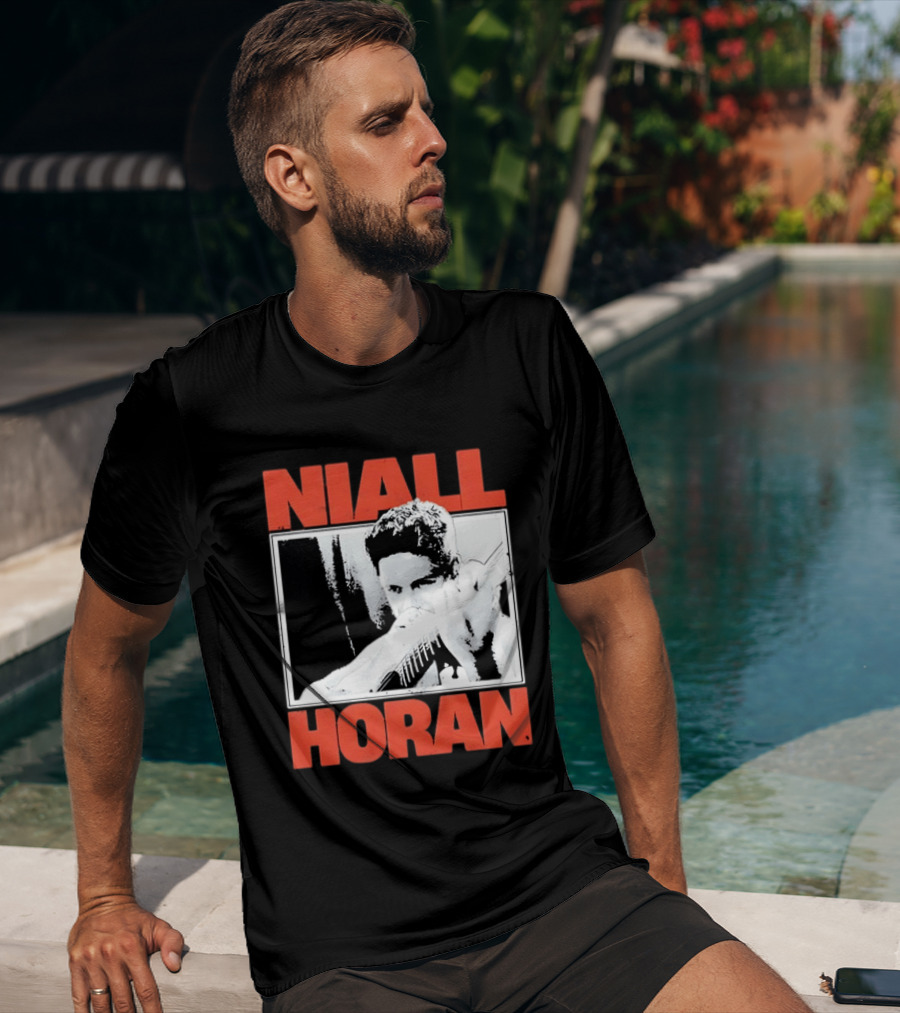 Niall Horan Distressed Guitar Player Image One Direction T-Shirt