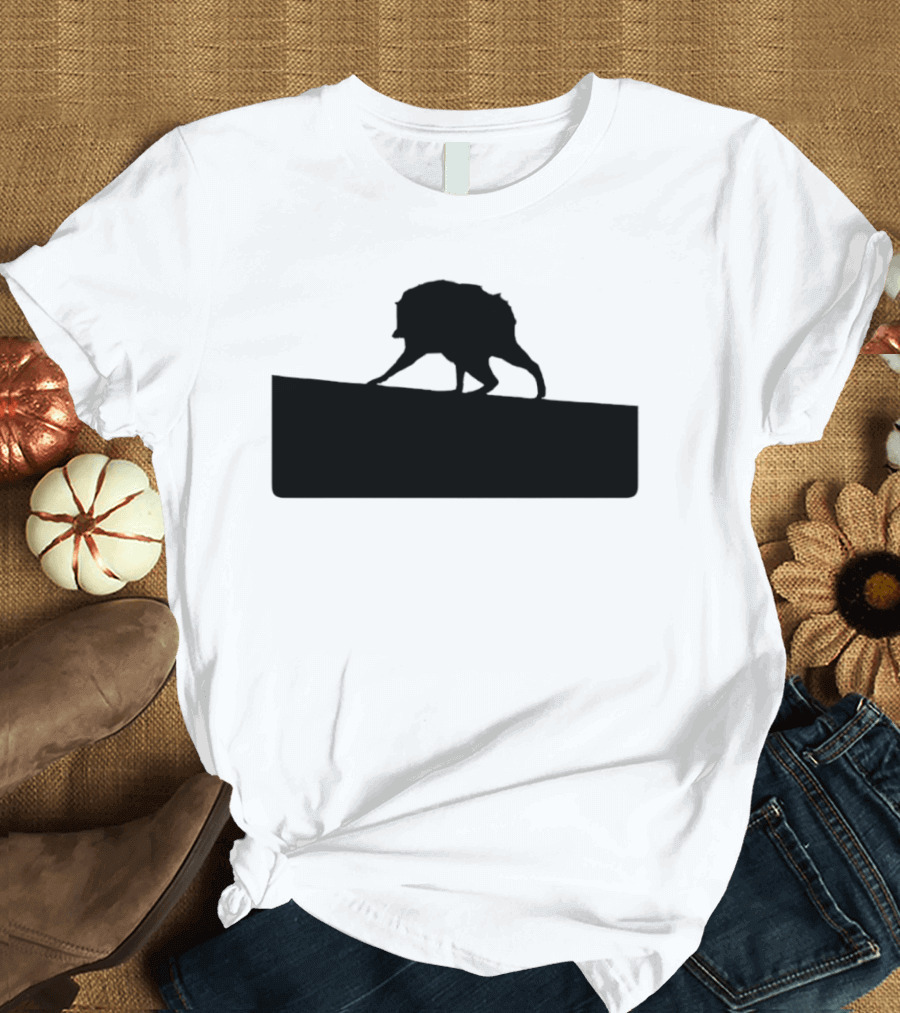 Jimothy Raccoon Trash Silhouette Mock Political Campaign T-Shirt