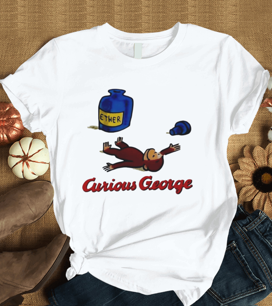 Curious George Ether Bottle Unconscious T-Shirt
