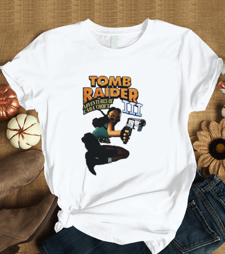 Tomb Raider Adventures Of Lara Croft III Classic Game T-Shirt