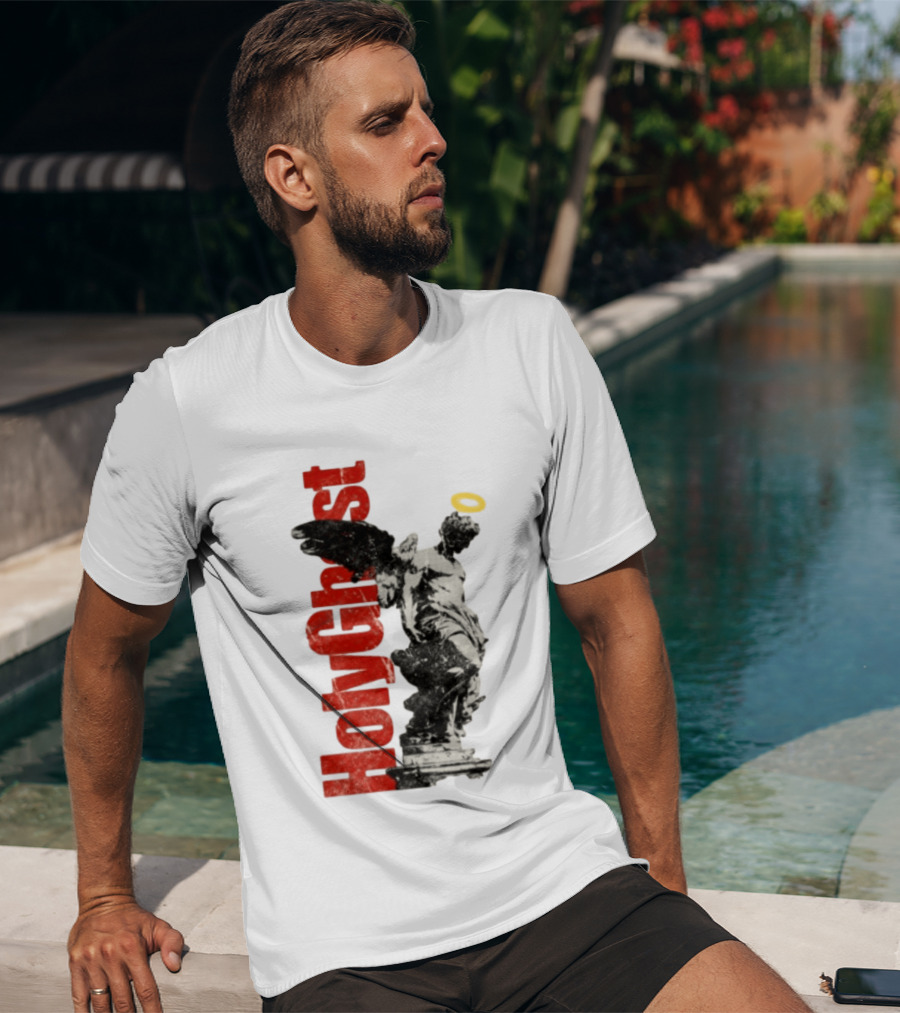 Holy Ghost Halo Statue Winged Angel T-Shirt