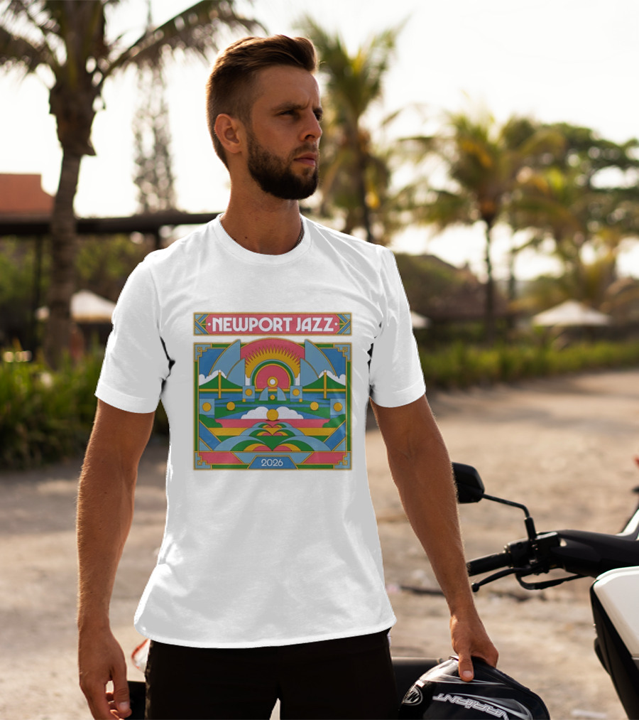 Newport Jazz Festival 2026 Retro Art Deco T-Shirt