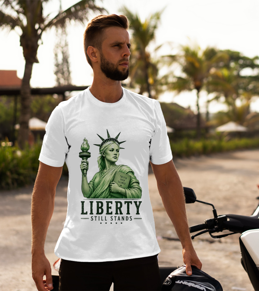 Sophie Cunningham Liberty Truth Over Silence Statue Still Stands T-Shirt