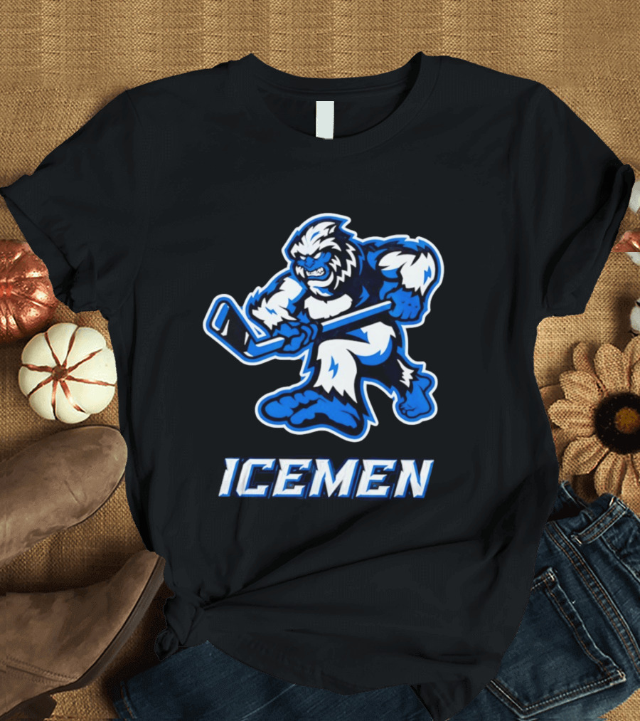 Icemen Yeti Hockey Player T-Shirt