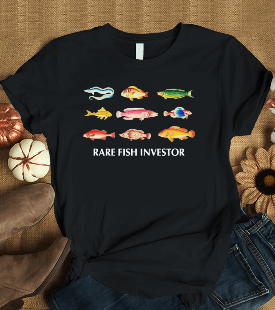 Rare Fish Investor Colorful Aquatic Collection T-Shirt