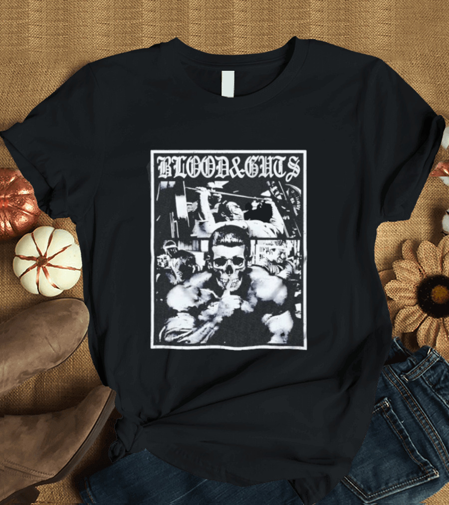 Blood And Guts Bodybuilding Training Dorian Yates Gym Workout Fitness T-Shirt