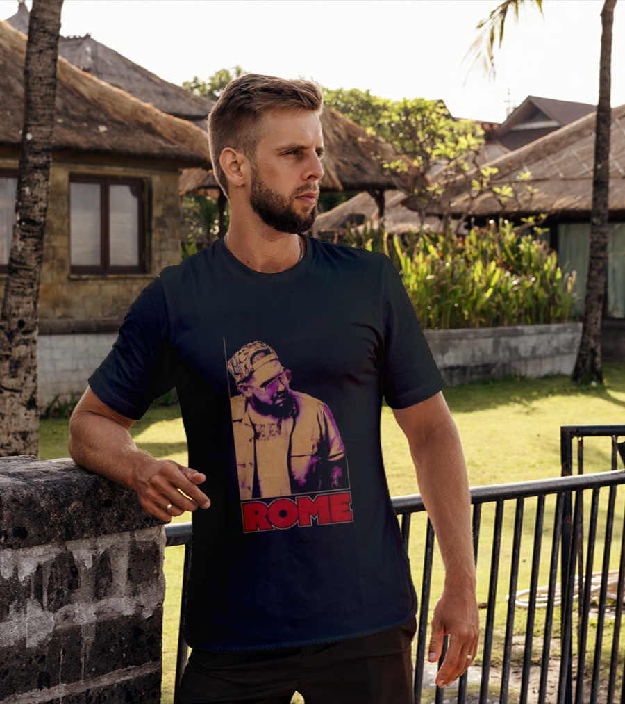 ROME Cap Glasses Style Vintage Vibe T-Shirt