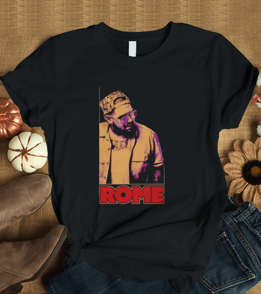 ROME Cap Glasses Style Vintage Vibe T-Shirt
