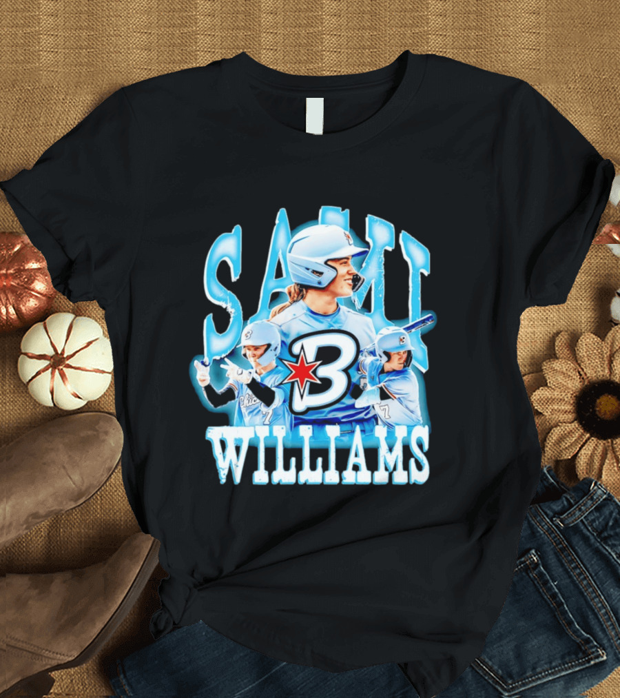 Sami Williams Chicago Bandits Softball Player Star Jersey Number 7 T-Shirt
