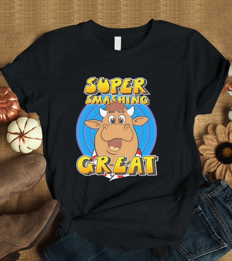 Super Smashing Great Cartoon Bull T-Shirt